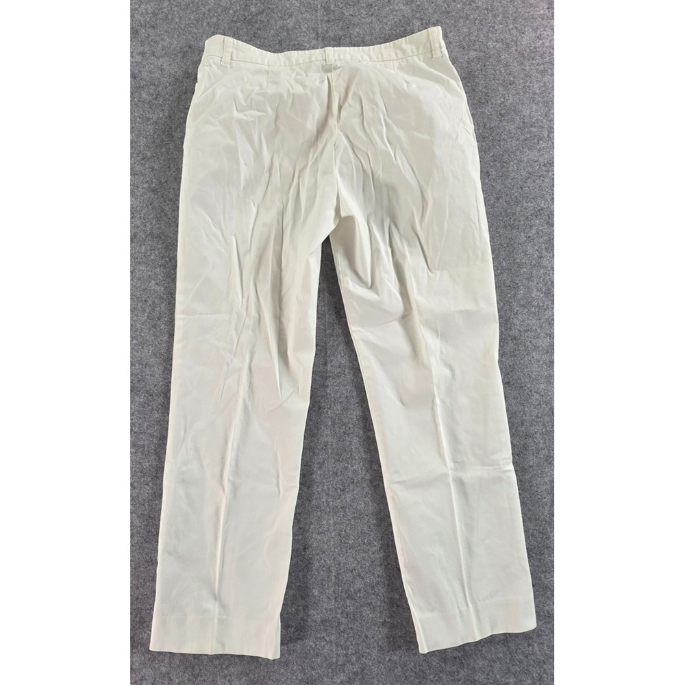 Jones New York Signature Women's White Sz 12 Dress Pants Cotton Spandex Stretch - Picture 8 of 8